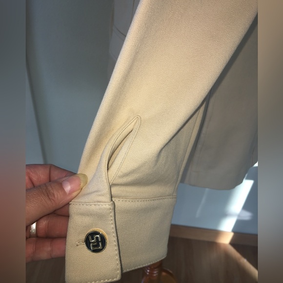 St. John Sport By Marie Gray Beige/Tan Blazer - Size Medium - Picture 11 of 15